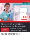 Técnico En Cuidados Auxiliares De Enfermería (personal Laboral). Comunidad De Madrid. Temario Específico Vol. Ii