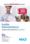 Auxiliar Administrativo/a. Temario Parte Específica Volumen 2. Servicio Murciano De Salud (sms)
