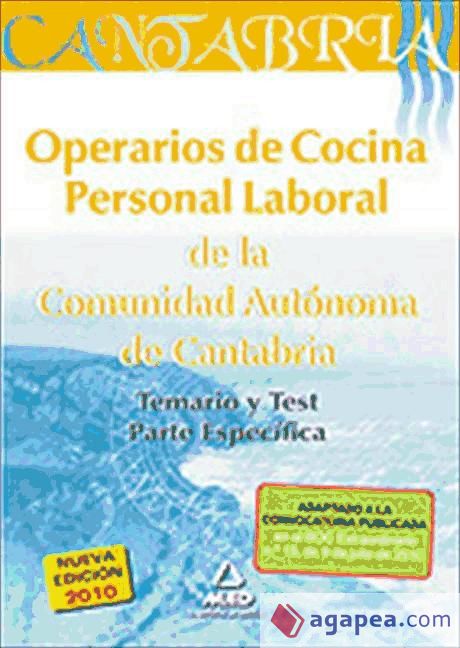 OPERARIOS DE COCINA. PERSONAL LABORAL DE LA COMUNIDAD ...